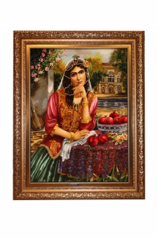 Qajar and pomegranate girl      
