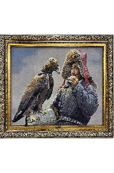 Cossack hunters with eagles ijadi