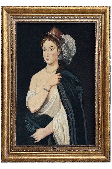 European lady with leather hat ijadi